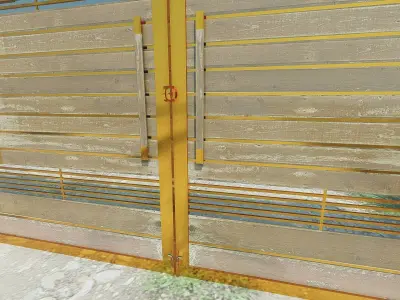 Metall Gates x2 3D model