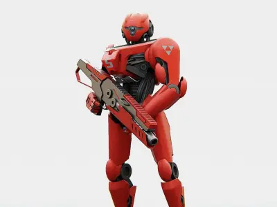 BATTLE DROID Z-10000    RIGGED 3D model
