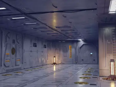 sci-fi set model and textures 3D model