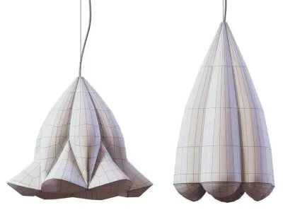 Laszlo Tompa Flower pendant light 3D model