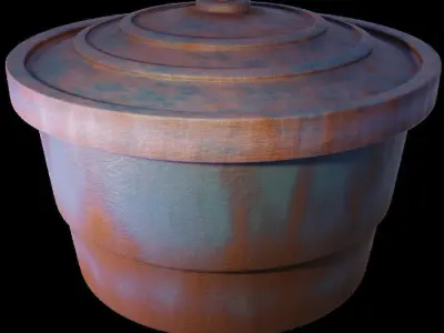 3 Water Tanks Low-poly 3D model