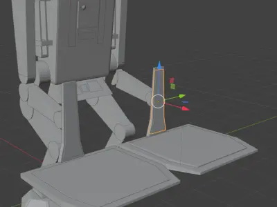 Droid Robot - Binary Load Lifter Unrigged Low-Poly 3D model