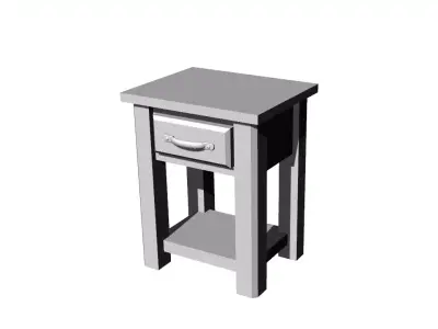 Dolls House Miniature  Bedside Table 12th Scale 3D print model