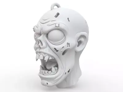 Zombie Keychain 3D Print Model 3D print model