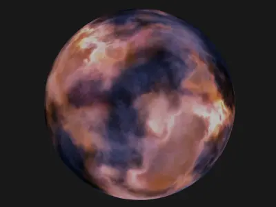 VR 360 extreme space environment - HDRI Panoramic Sky v20 Low-poly 3D model