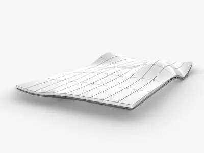 Wavy Space Truss Ceiling 3D model