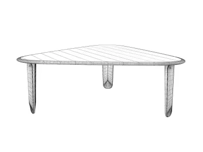 Kuyu Triangular Tables 3D model
