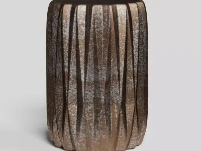 Easi Garden Stool in Brown 3D model