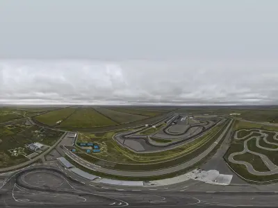HDR - Race Track 3D model