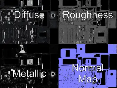 D Printer Model Pack  High Fidelity Design for Realistic Rend... Low-poly 3D model