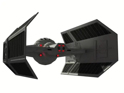 TIE Advanced x1 3D model