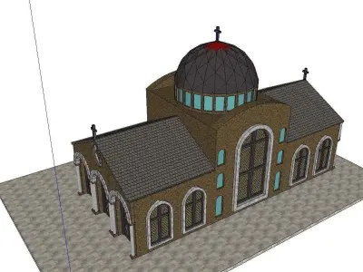 Architecture-Religion-God-Culture-Temple-081 church 3D model