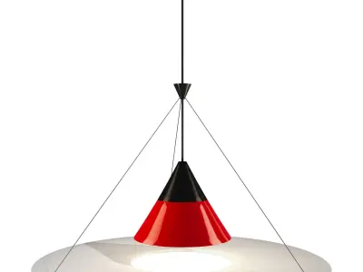 Pendant lamp FREM Low-poly 3D model