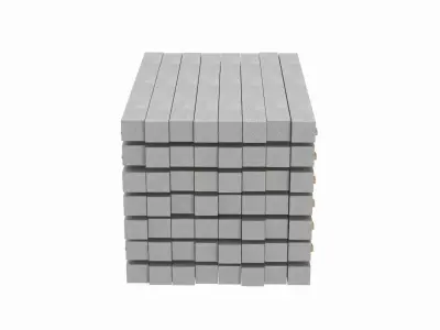 Stack Of Concrete Slabs 3D model buy