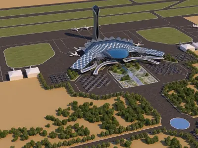 0009 - Architecture Airport - 2021 - 01 3D model