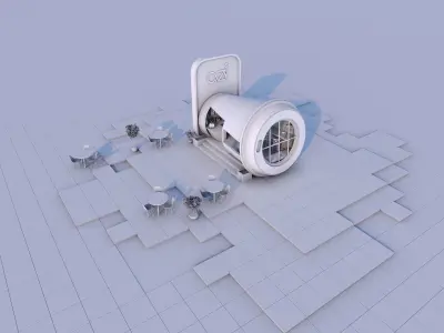 Coffee station 3D model