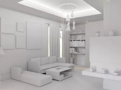 small living room 3D model