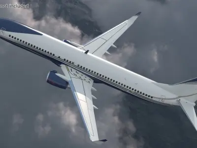  Boeing 737-900 ER with Cabin and Doors 