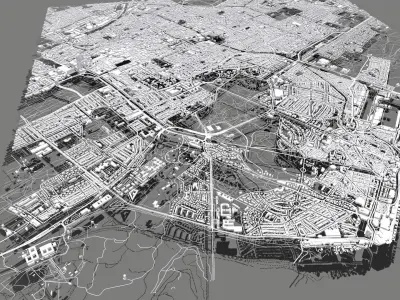 Citycape  Hague Netherlands 3D model