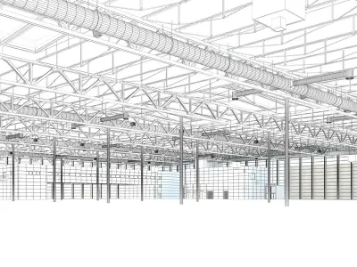  Exhibition Hall 3D model