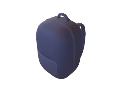 Cartoon Backpack V1 005 Low-poly 3D model