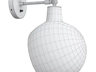 EDENDALE ANGLED ARTICULATING SCONCE Low-poly 3D model