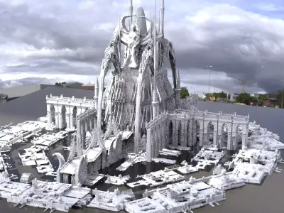 Crescent Cathedral exterior  3D model