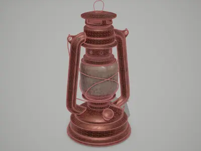 Old Lantern Low-poly 3D model buy