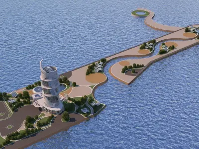 0138 - Beacon Island Hotel 3D model