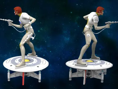 Captain Future - Capitaine Flam 3D model