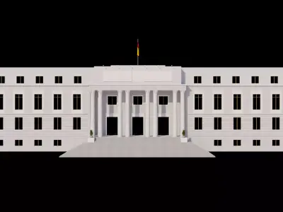 Edificio Building La Casa de Papel - Money Heist 3D model