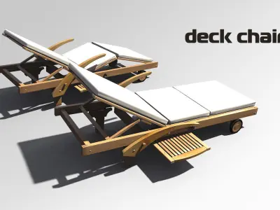 Deck chair 3D model