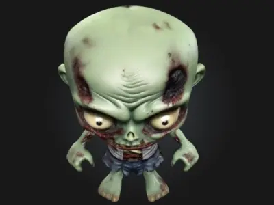 Chibi zombie 3D model