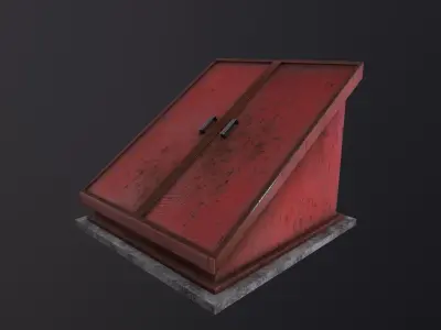 Cellar Door 3D Model Low-poly 3D model