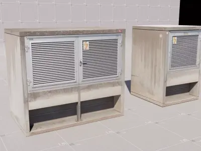 E10s Electrical Box 01 3D model