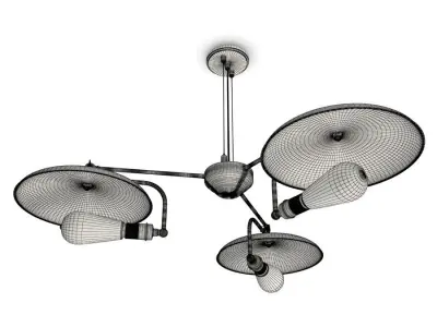 Cullen Industrial Pendant Light Mullan 3D model