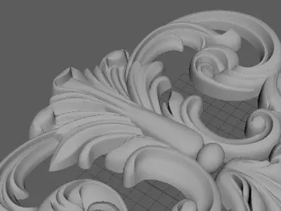 dekor golden ornament 3D model