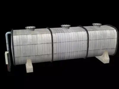 fuel tank Low-poly 3D model