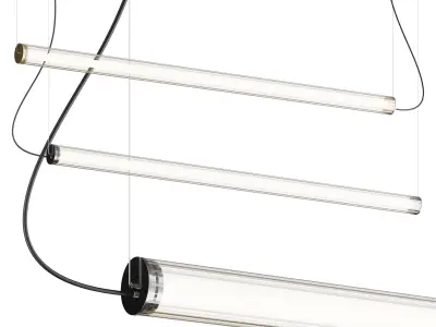 Andcosta VITREO HORIZONTAL Hanging lamp 3D model