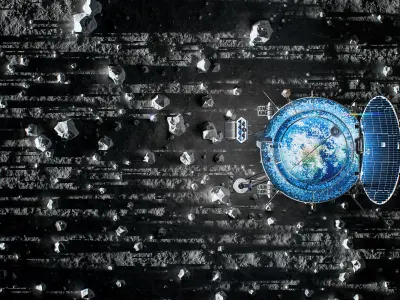 Lunokhod spacecraft 3D model