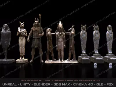Ancient Egypt Collection - Optimized Low-poly 3D model