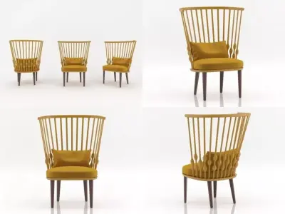 Nub easy chair 3D model