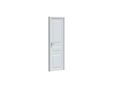 Single Door with molds and frame 3D model