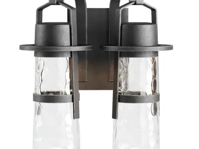 Balthus outdoor dual wall light  3D model