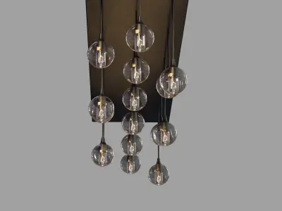 Lusive Pallino Chandelier 3D model