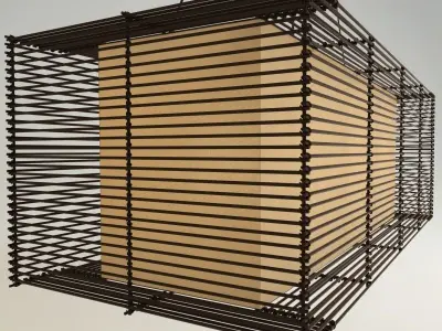 KAI Rectangular Hanging Lamp 3D model