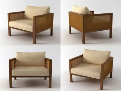 Cosme Velho Armchair 3D model