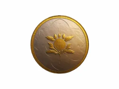 Gold Coin Billion Investment 3d Render 3D model