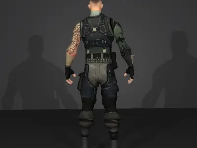 squad leader 3D model