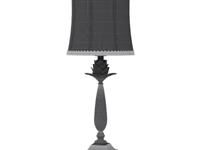 Regency Hill Shabby Chic Table Lamp 3D model